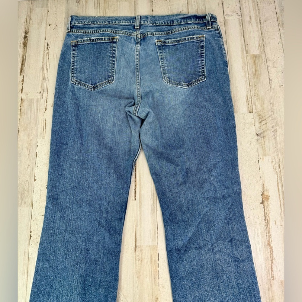 Vintage Old Navy Jeans Womens 18L Blue Mid Rise Wide Leg 38x33 Y2K Denim - Picture 9 of 10